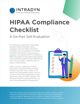 Use our six-part self-evaluation to help your organization stay compliant with the Health Information Portability and Accountability Act.